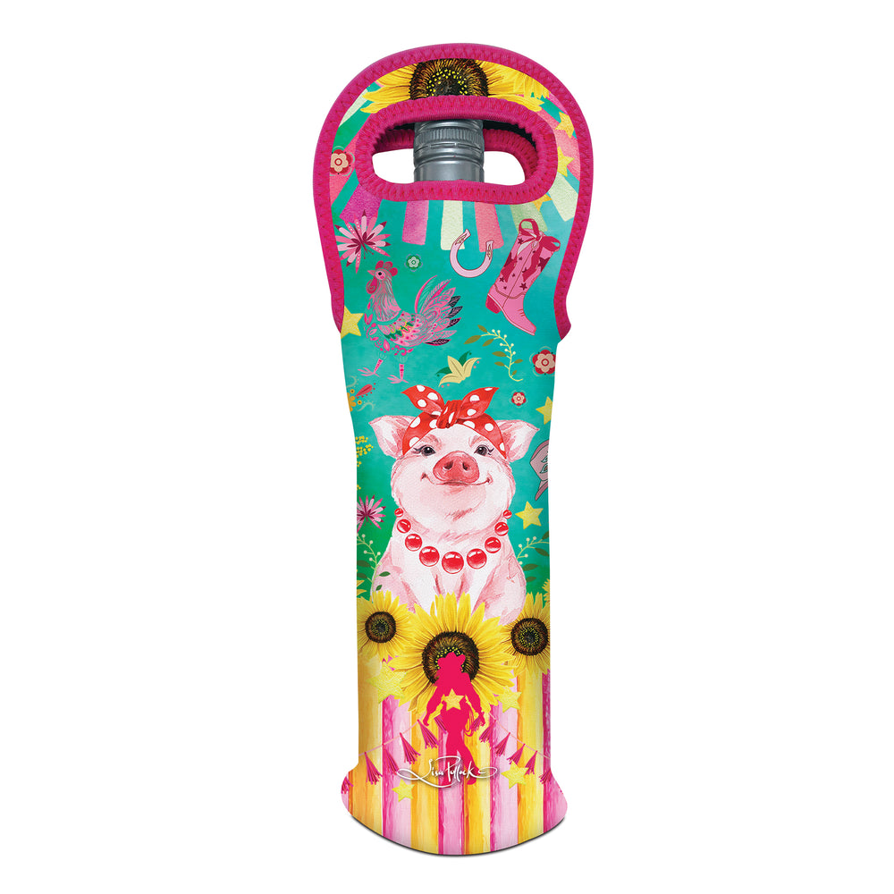 Wine Bottle Cooler - Carnival Cow
