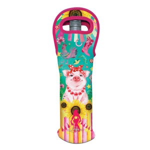 Wine Bottle Cooler - Carnival Cow