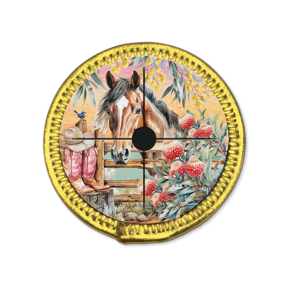 Wine Glass Coaster - Country Dusk