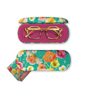 Glasses Case - Bright Poppies