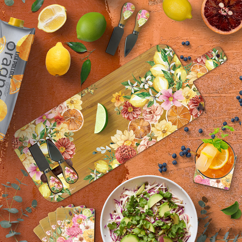 Large Board with knives - Citrus Burst