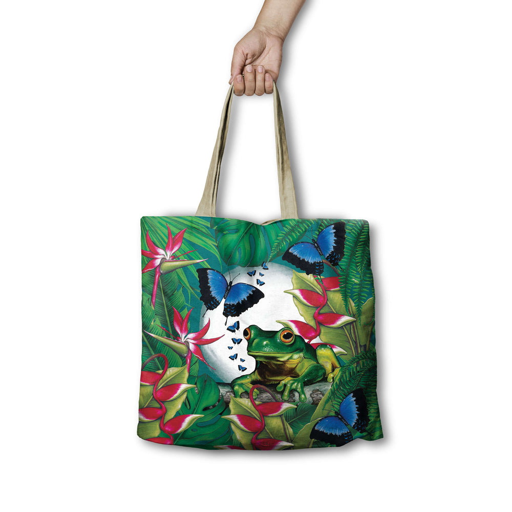 Shopping Bag - Green Frog