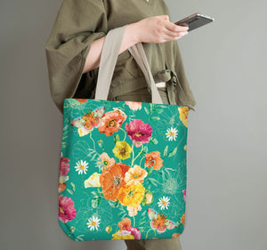 Shopping Bag - Bright Poppies